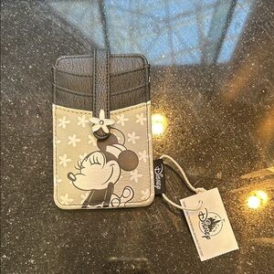 Disney Black and Cream Minnie Mouse Card Holder
